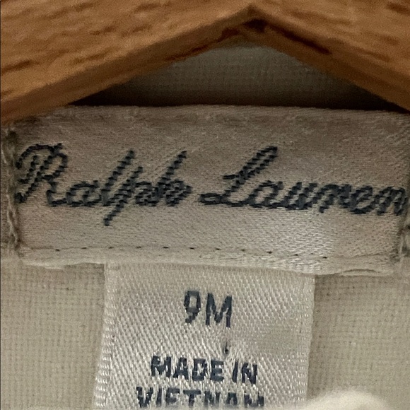 Ralph Lauren White Button-Down Long Sleeve Cotton Shirt with Polo Pony Size 9M - Picture 4 of 14